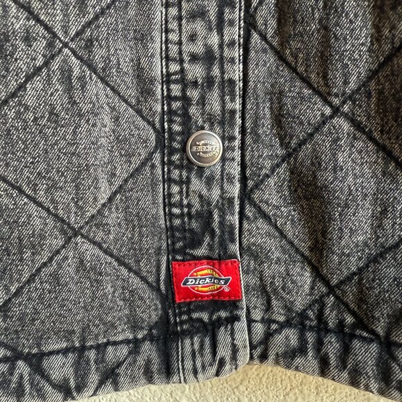 Dickies 💋 Women's Quilted Chore Jacket \\ Size Small // Washed Black \\ Zumies - Picture 5 of 16